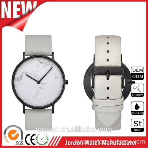 China watch factory thin luxury decorate your own wrist watch with marble face